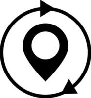 transferir ubicación icono o símbolo. vector
