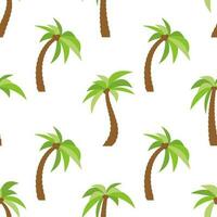 Seamless Pattern with palm trees. Colorful summer background. Vector illustration