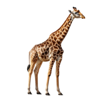 girafe isoler sur transparent Contexte ai généré png