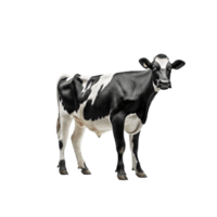 vache sur transparent Contexte ai généré png