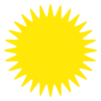 Soleil géométrique élément png