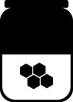 Black and White container in flat style. vector