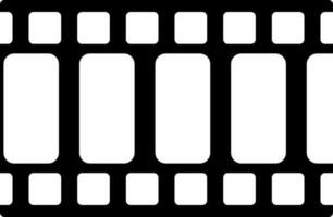 Illustration of film icon for record. vector