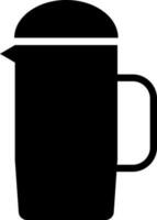 Flat style jug icon or symbol. vector