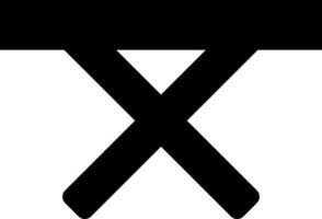 Camping table icon in black color. vector