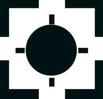 Flat style camera focus. vector