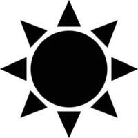 Sunlight mode in black color. vector