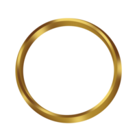 cadre doré cercle png