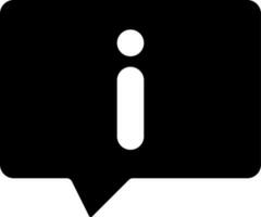negro y blanco ilustración de informacion mensaje icono. vector