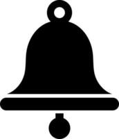 Bell icon in black color. vector