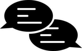 Comment or speech bubble icon in Black and White color. vector