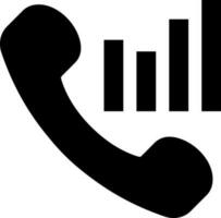 Financial analysis phone call icon. vector