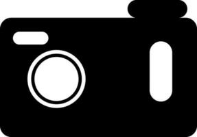 Isolated camera in Black and White color. vector