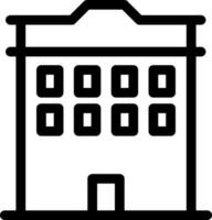 Vector illustration of building icon.