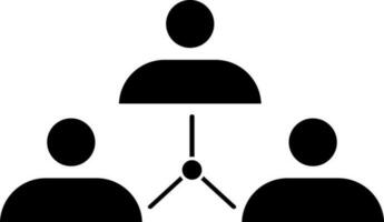 Illustration of Black and White network connection icon. vector