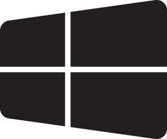 Microsoft window in flat style. vector