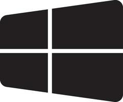 Microsoft window in flat style. vector