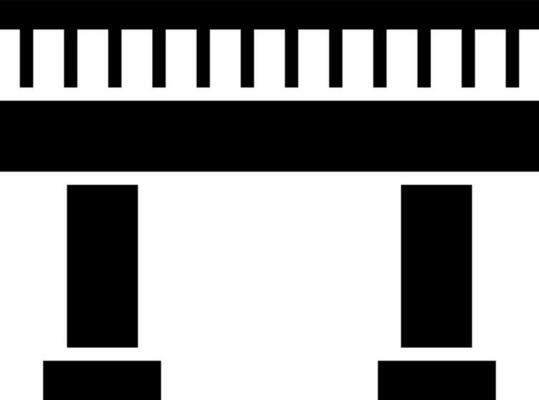 Bridge icon in flat style.