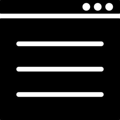 Application window icon in flat style.
