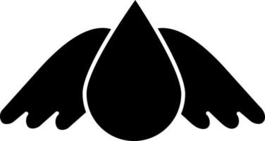 Free blood donation icon in black color. vector