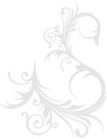 Floral pattern in gray color. vector