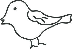 Illustration of a bird. vector