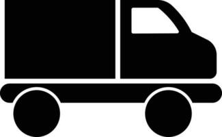 Delivery service truck icon or symbol. vector