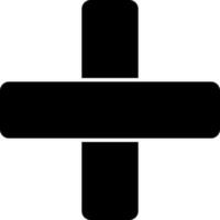Vector illustration of add 'plus' icon or symbol.