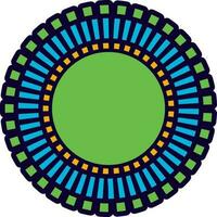 Colorful circle element design. vector