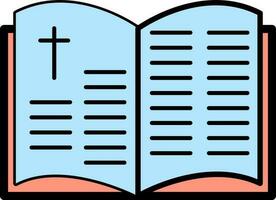 Illustration of Holy Bible in flat style. vector