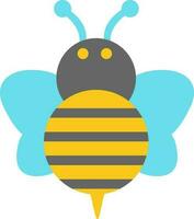 personaje de un miel abeja. vector