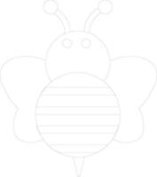 personaje de un miel abeja. vector