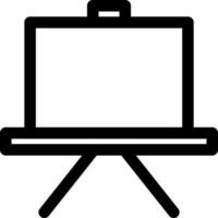 Chalkboard icon in flat style. vector