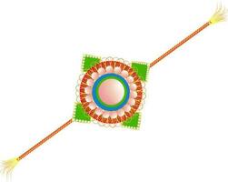 Rakhi decorated with pearls. vector