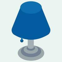 Illustration of floor lamp element in flat style. vector