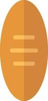 Baguette or bread icon in brown color. vector