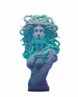 vaporwave medusa statua fallimento anni 80 clipart ai generato png