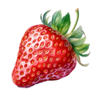 Strawberry Watercolor Clipart AI Generated png