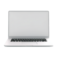 blanco pantalla ordenador portátil clipart ai generado png