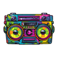 Boom Box Retrowave 80s Clipart png