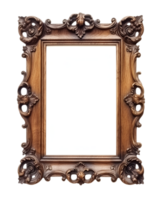 Wood Frame Ornate Realistic Clipart png