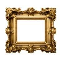 Gold Frame Ornate Realistic Clipart png