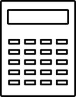 plano ilustración de un calculadora. vector