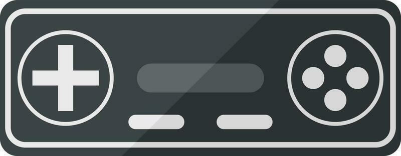 Game controller remote icon in black color.