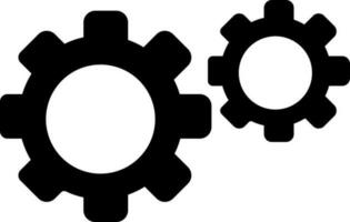 Cogwheel or Gears sign or symbol. vector