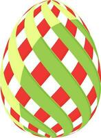 Creative abstract Easter Egg design. vector