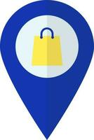 Shopping center location point icon or symbol. vector