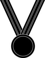 Blank hanging medal in Black and White color. vector