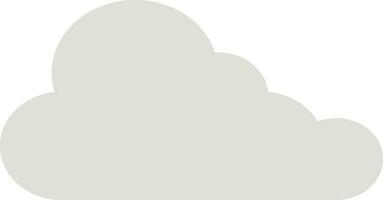 Illustration of a cloud in flat style. vector