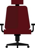 Flat illustration of chair icon. vector